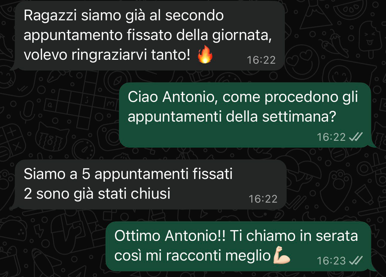 Testimonianza WhatsApp cliente TermoFlow 2
