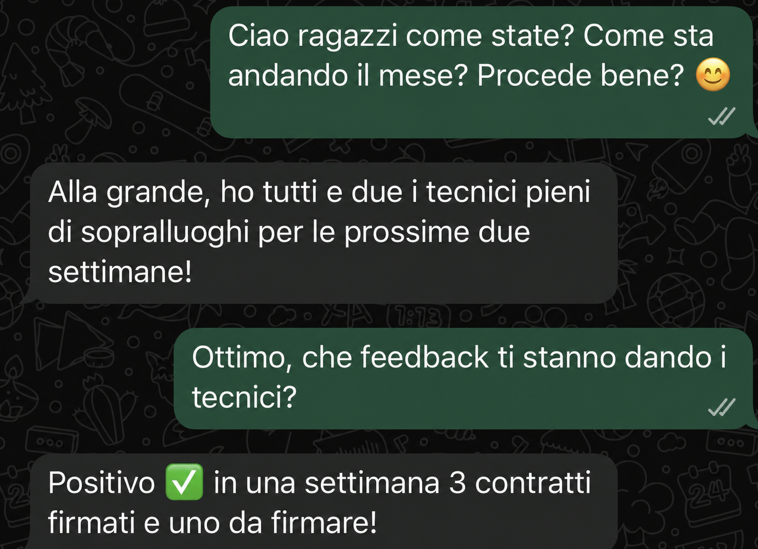 Testimonianza WhatsApp cliente TermoFlow 2